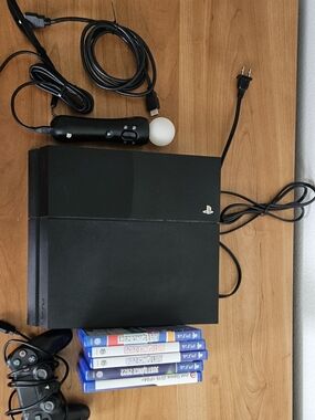 PlayStation 4 Sony CUH-115A Console and Just Dance Bundle (5) and Controllers